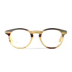 Rectangular Buffalo Horn Frame Glasses