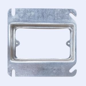 Pre Gavlanized Square Conduit Box Mud Ring 1.60MM Thickness Without Screw