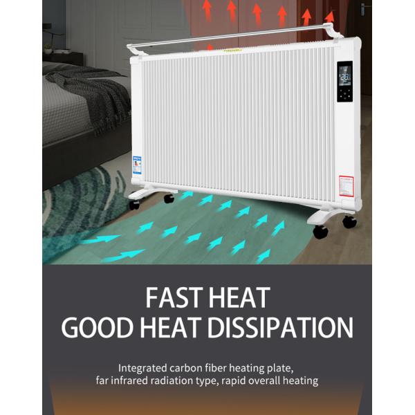 Carbon Fiber Electric Room Heater with Over Protection and Adjustable Thermostat