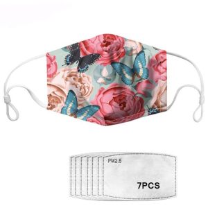 Quality Floral Printed Resusable Mouth Dust Mask for sale