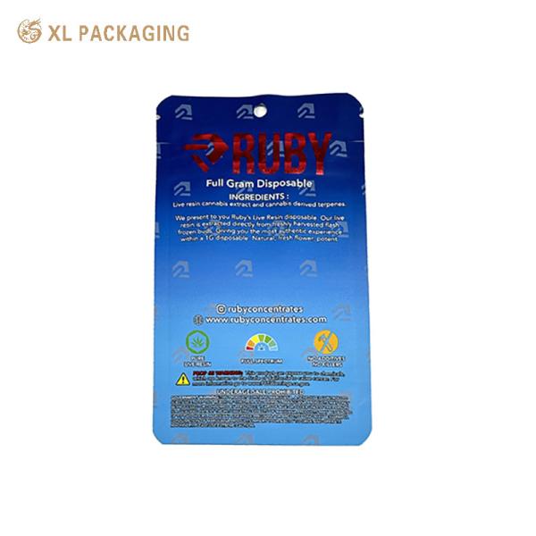 XL Packaging Custom Paper Sticker Heat Sealing Mylar Zipper Bag Aluminum Foil Plastic Zip Top Reusable Storage Bags