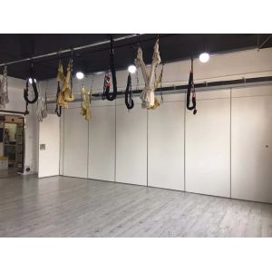 Folding Sliding Partition Walls Panel Thickness 85mm Aluminium Track Roller