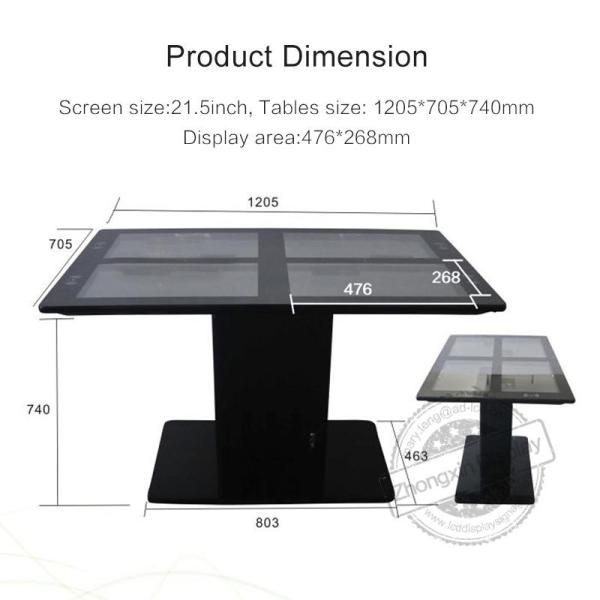 LCD Interactive Smart Touch Coffee Table Self Ordering Kiosk For Restaurants