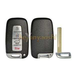 Quality Hyundai 4Buttons Smart Key Shell with Emergency Key Insert for sale