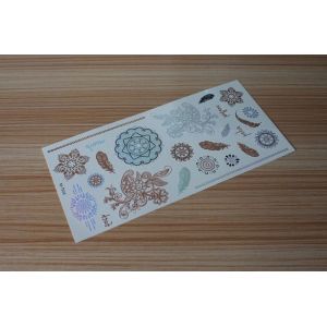 Stock wholesales metallic tattoo designs M-T024