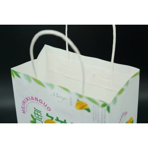 Sturdy Biodegradable Kraft Paper Bags Eco Friendly Materials Choice