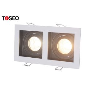 Square Anti Glare Downlights 185X100mm Adjustable Twin Head Downlight