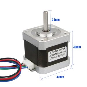 2 Phase 1.8 Degree Bipolar 42Ncm 60oz.In 40mm Body 4-Lead Nema 17 Stepper Motor