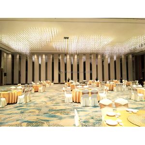 MDF Board Surface Banquet Hall Partition Wall High Flexibility