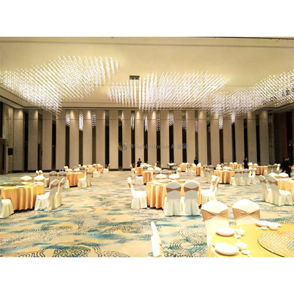 Buy MDF Board Surface Banquet Hall Partition Wall High Flexibility at wholesale prices