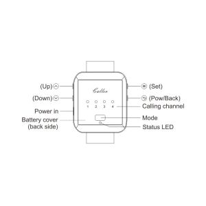 homecare wireless product wrist emergency alarm call button