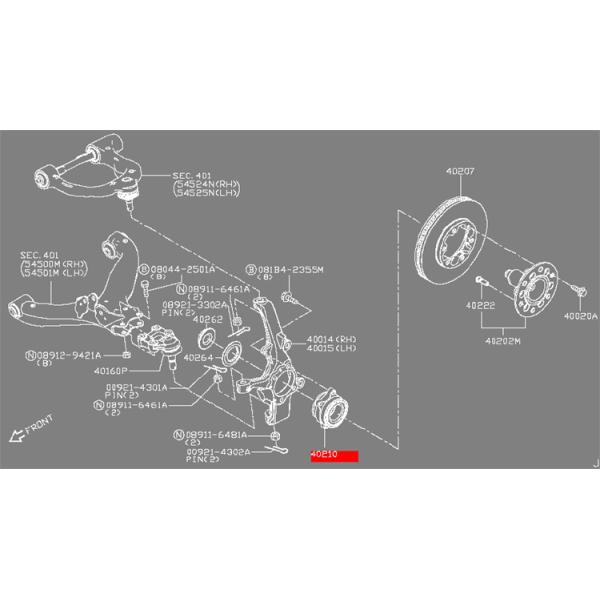 Rexwell 40210-3XA0A 50KWH06 Front Wheel Hub Bearing for Nissan Urvan NV350 E26 Parts