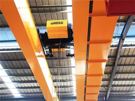 32 Tons Double Beams Electric Hoist Travelling EOT Crane In Warehouse