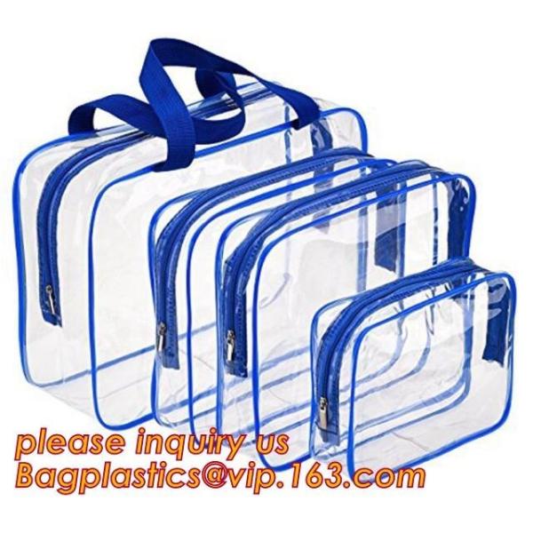 waterproof hanging toiletry bag for travel, Vinyl Transparent PVC Cosmetic Bag
