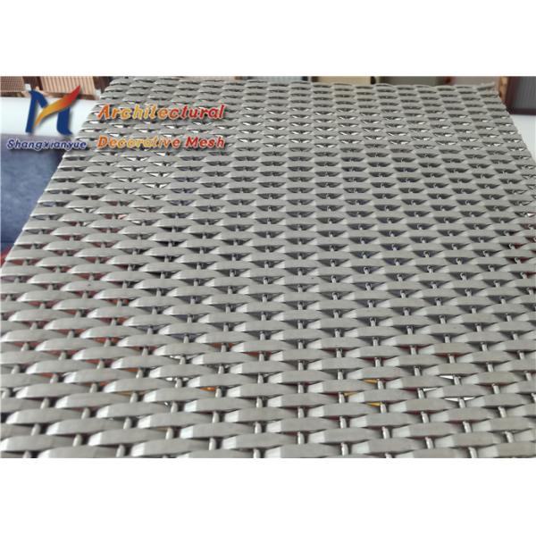 1.6mm Opaque Facade Crimped Woven Wire Mesh 10mm 304 Stainless Steel