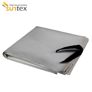 High Temperature Resistance Graphite Coated Fiberglass Cloth For Splash