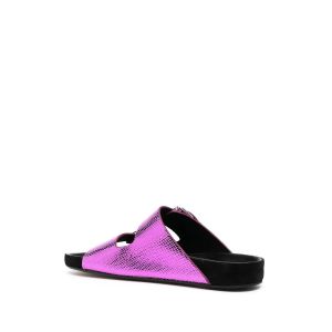 JBSL0312 Fuchsia Womens Soft Bottom Slippers Double Vintage Metal Clasp