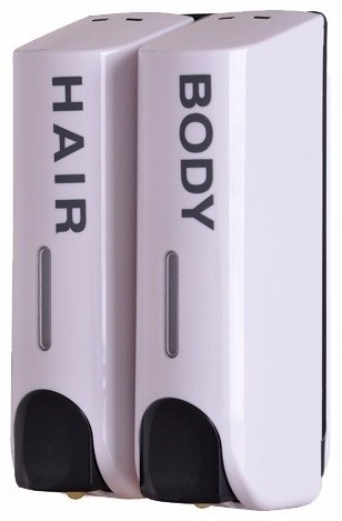 Buy 2 x 350ml Manual Double Application Liquid Soap Dispenser at wholesale prices