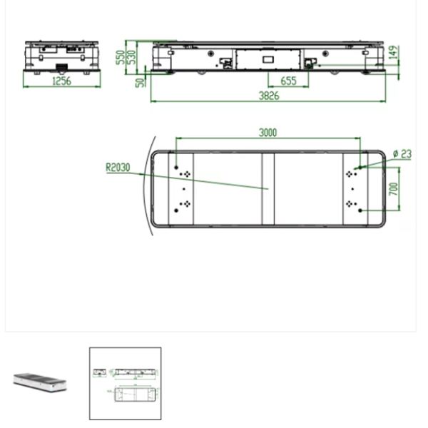 AGV Automated Guided Vehicle with Safety Features And Collision Avoidance