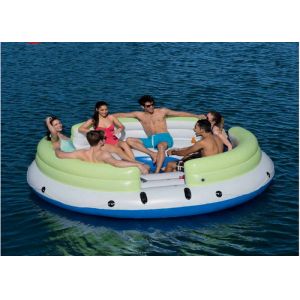 Family Party Inflatable Water Toys Island Lounge High Durability PVC Material
