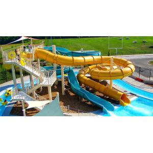 Commercial Amusment Park Rides Fiberglass Water Slide