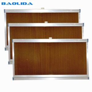 Poultry House / Warehouse Cooling System Cooling Pad With Galvanized Frame