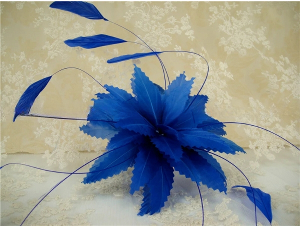 15x15 Cm Flower Feather Mounts Stripped Goose Feather With Wire Accessory