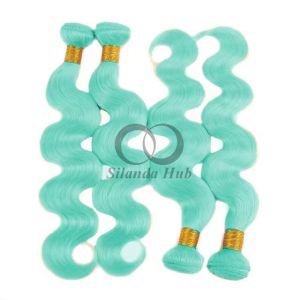 Green Body Wave Remy Human Hair Bundles Sew In Weave Bundles Brazilian Bundle