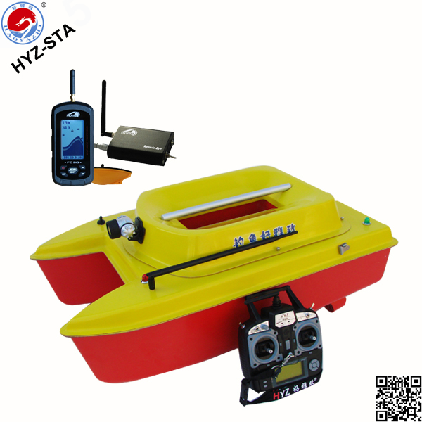 Buy HYZ-STA  catamaran fishing finder boat RC  bait boat at wholesale prices