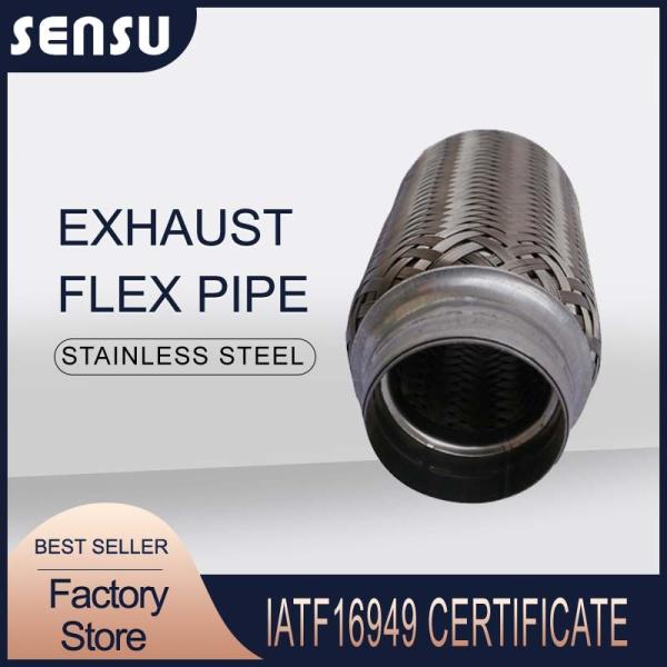 Buy Double Braids Stainless Steel Flexible Exhaust Pipe Polished at wholesale prices