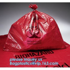 Autoclavable Biohazard Bags, Medical Waste Bags, Self Adhesive Sealing Tape