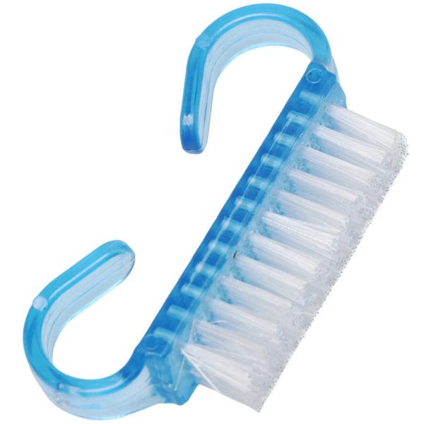 Plastic Handle Nail Brush with Four Rows of Nylon Bristles Easy to and Effective