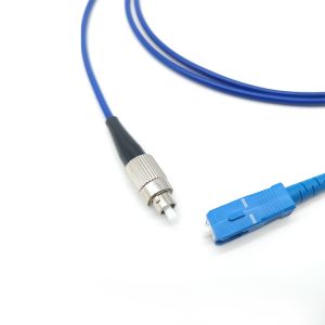 Blue SS Single Mode Fiber Patch Cord G625D Pre Terminated Fiber Cable