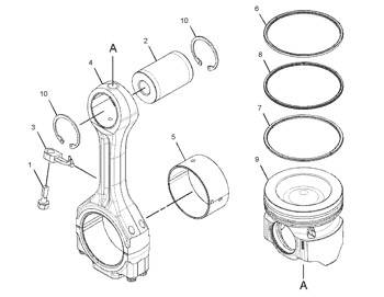 3067460 Piston Engine 306-7460 Ring 1632428 Pump Group Piston Cylinder Liner 163-2428