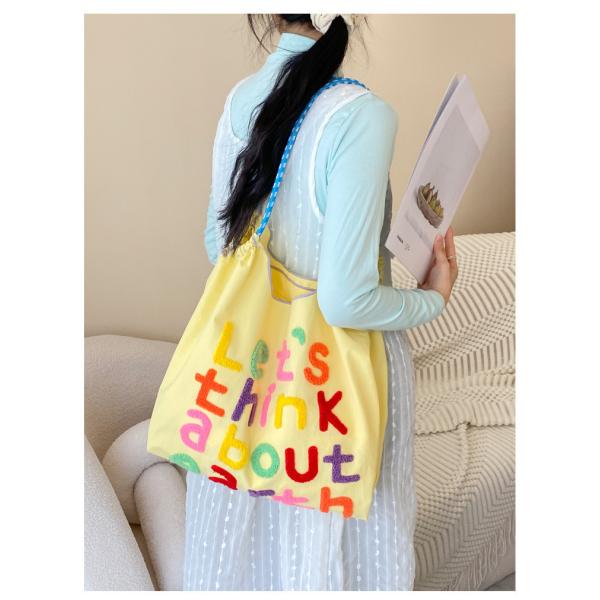 LARGE CAPACITY TOTE BAG KOREAN STYLE INS ALL-IN-ONE SHOULDER BAG FEMALE HAND CARRYING PORTABLE SHOPPING BAG