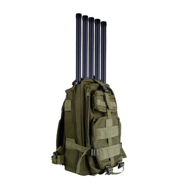 UAV FPV Portable RF Jammer Anti Drone Backpacks Defence System 433mHz
