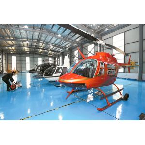 Steel Structure Helicopter Hangar with Glass Wool Insulation