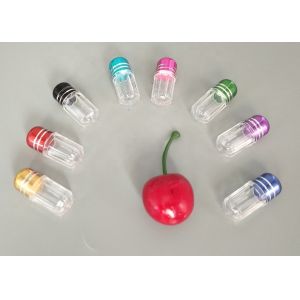 Green 2ml Mini Plastic Bottle With Metal Cap Bullet Shell