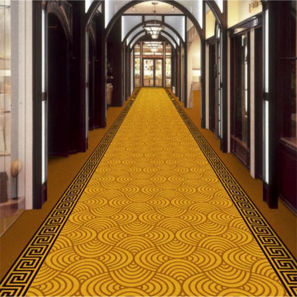 3D gold sand pattern corridor hall wilton carpet