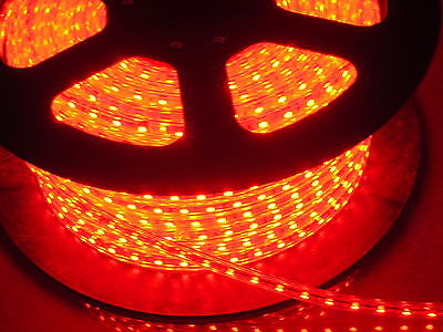 Red 120V/250V high power SMD5050 Flexible dimmable LED strip Lights Custom Cut