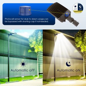 Bronze IP65 LED Parking Lot Lighting 3500K 4000K 5000K Selectable