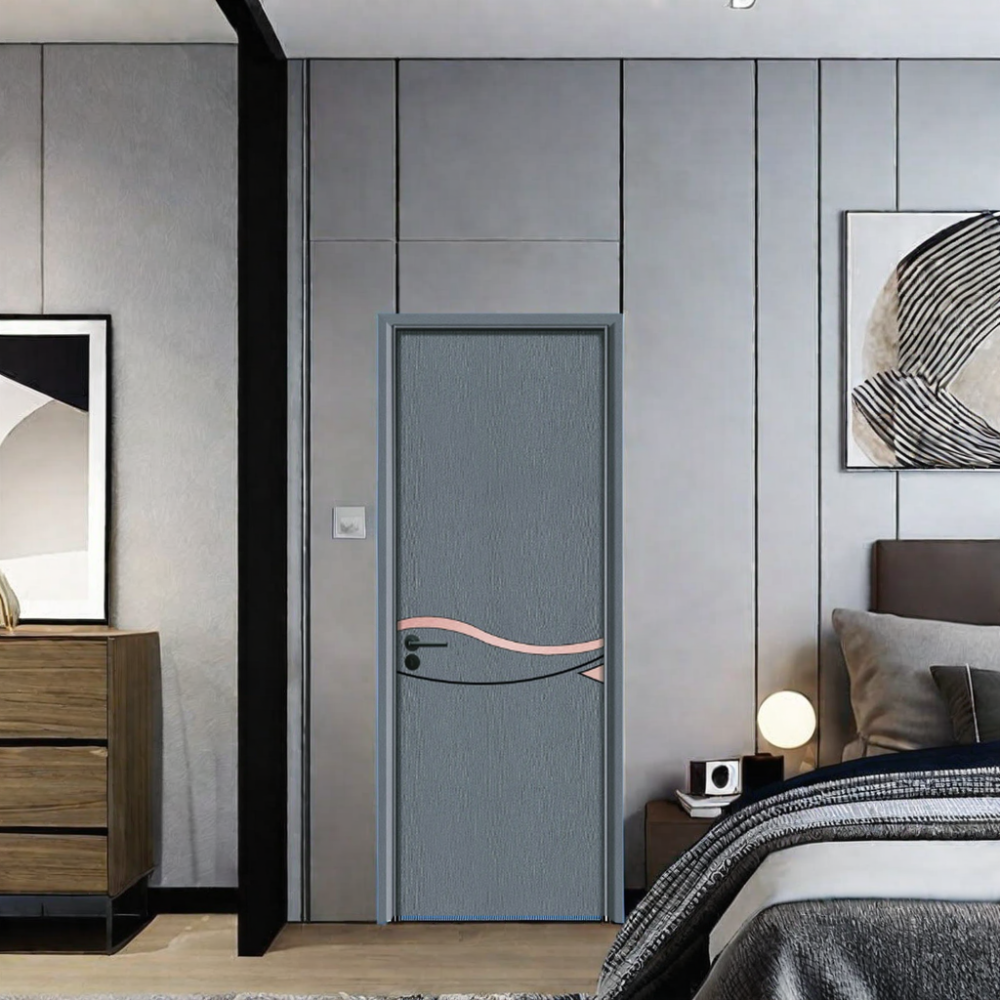 Contemporary Design WPC Hollow Door with 45mm Thickness and Fire Rating Class A