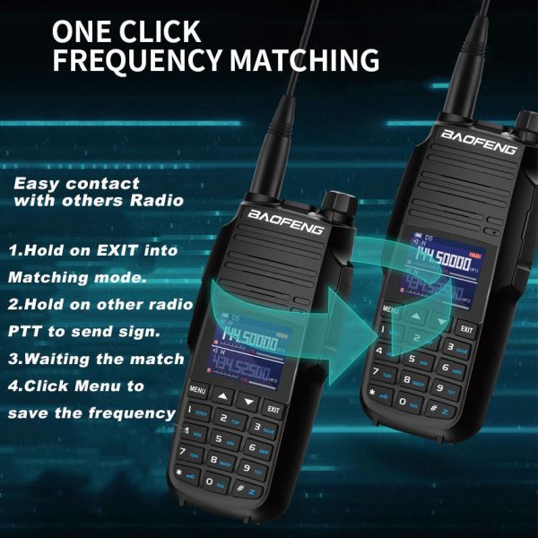 Baofeng UV-29 6 Band 5 Watt Walkie Talkie with 2200mAh Battery Long Range Two Way Radio