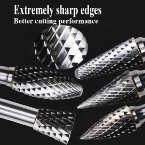 5/8mm Tungsten Carbide Rotary Burr Ball Type 1/4 Shank Single/Double Cut