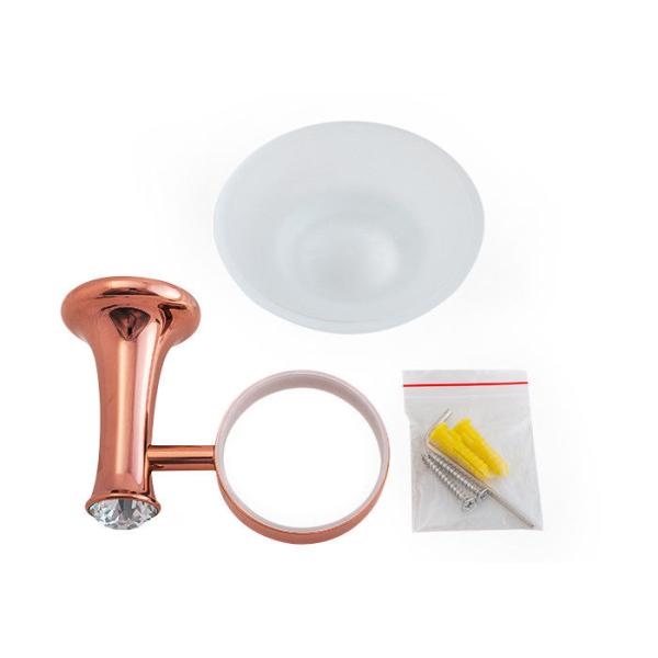 Classic Design Wall mounted Bathroom Accessories Soap Holder Zinc Alloy and Crystal