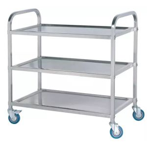 Instrument Trolley Lab Fittings Hospital Use Stainless Steel Trolley