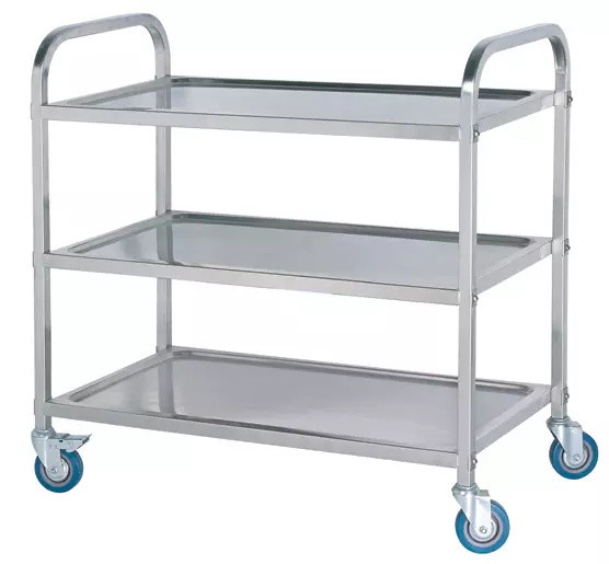 Buy Instrument Trolley Lab Fittings Hospital Use Stainless Steel Trolley at wholesale prices