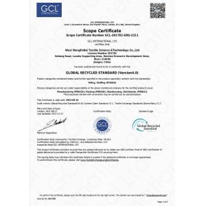 Wuxi RongEnBei Textile Science  &Technology Co.,Ltd Certifications