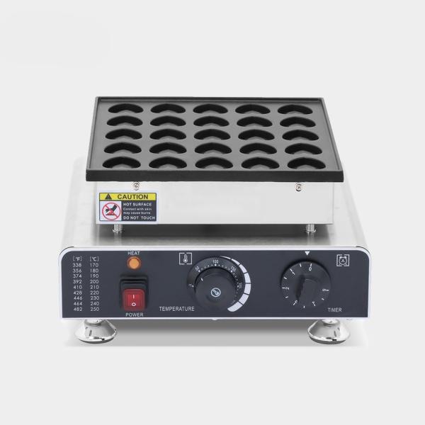 110V Commercial Waffle Maker Machine with Temperature Range of 50-300C and