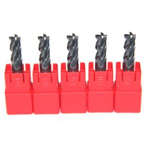 Black Color Carbide End Mill Cutter For Steel / End Milling Cutters